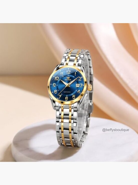 Classic dress quartz waterproof luminous date easy read watch main image 3